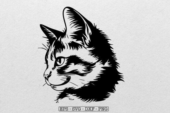 Cat SVG Vector, Clipart Vector Cricut