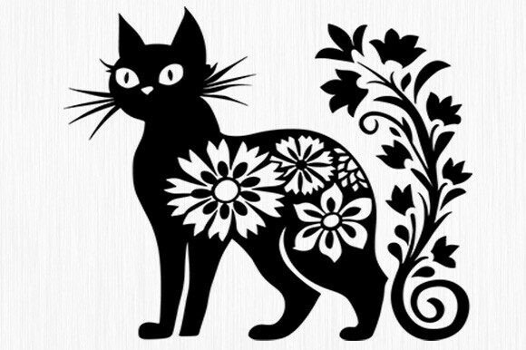 Floral Cat SVG: A Designer’s Take