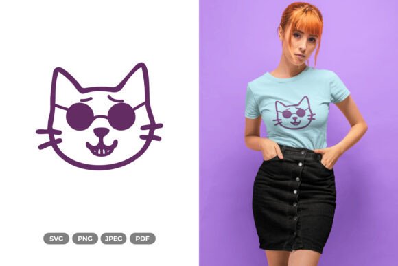 Kawaii Cool Cat SVG Clipart Review