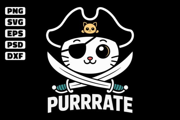 Pirate Cat SVG Eye Patch SVG, Animal