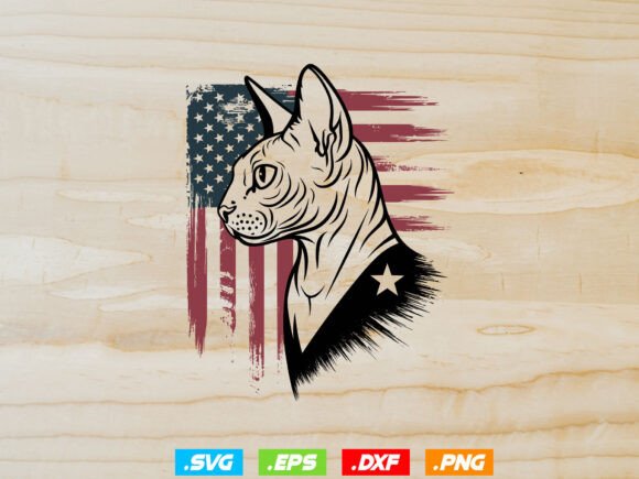 Sphynx Cat SVG, Peeking Cat SVG Animal