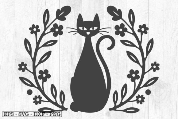 Wreath Cat Svg File Review